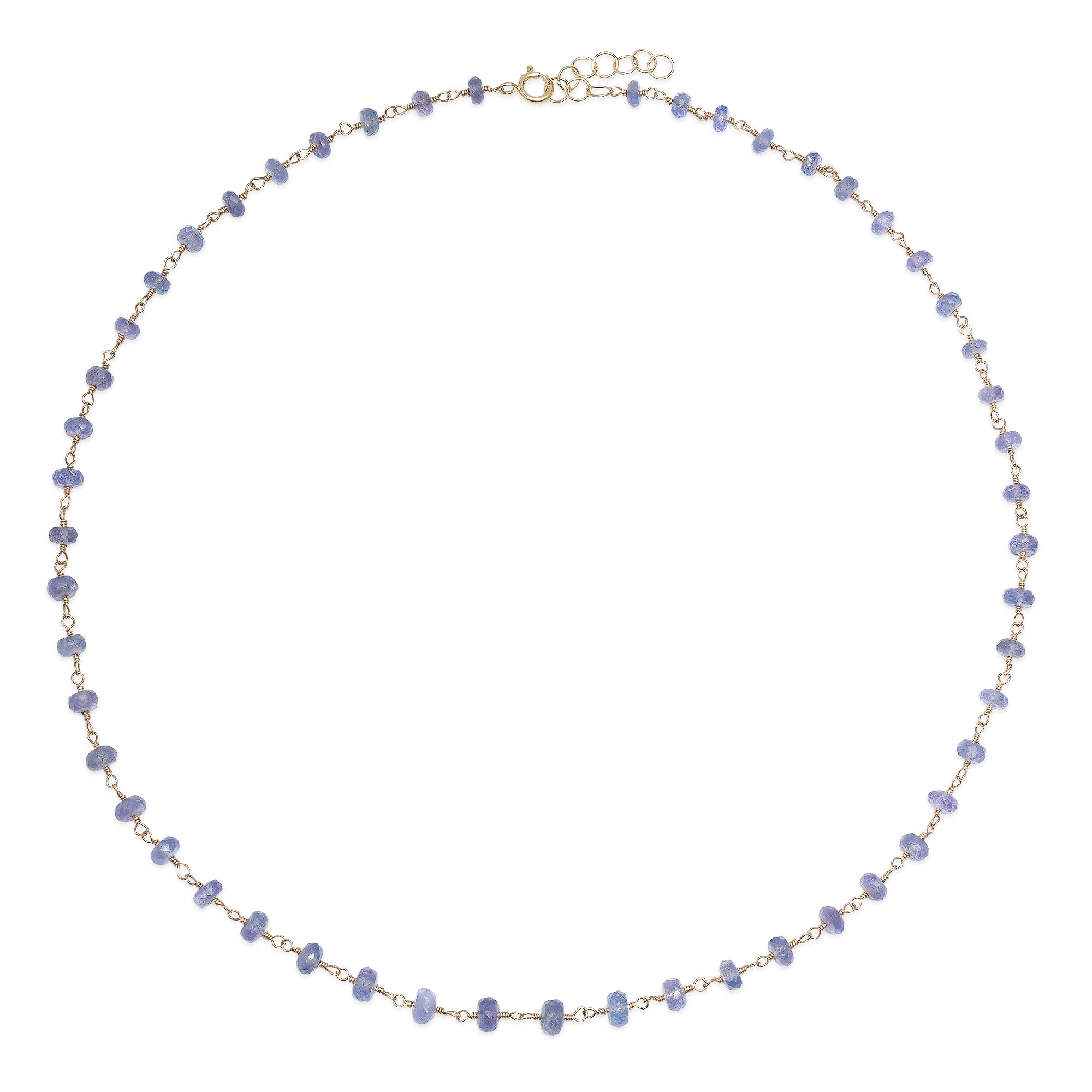 Tanzanite Wire Wrapped Necklace