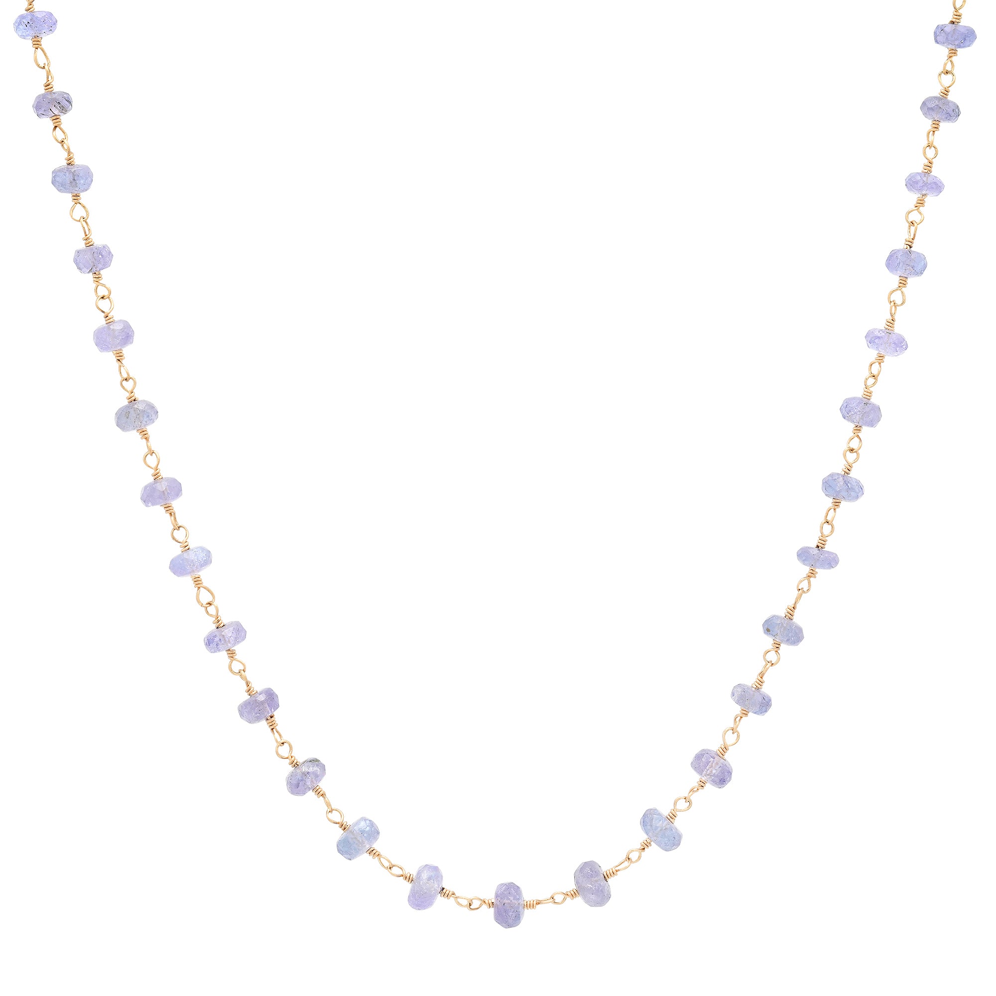Tanzanite Wire Wrapped Necklace