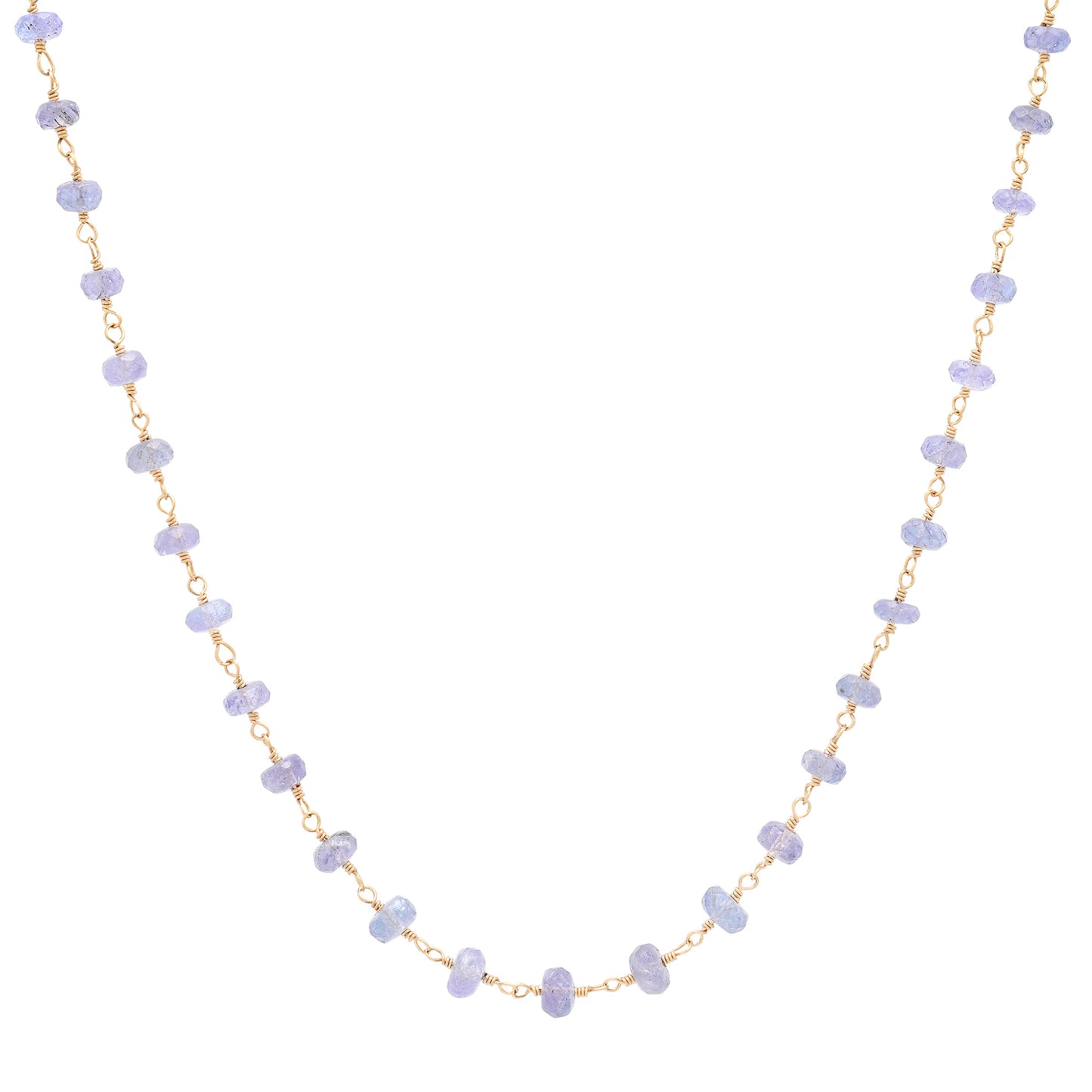 Tanzanite Wire Wrapped Necklace