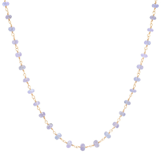 Tanzanite Wire Wrapped Necklace