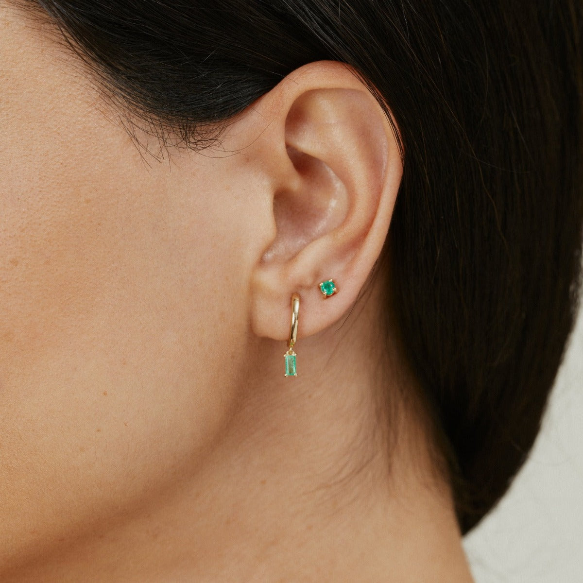 Emerald Studs