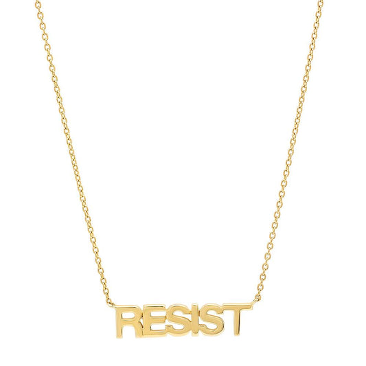 14K Yellow Gold Resist Necklace