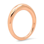 14K Rose Gold Asymmetrical Domed Ring