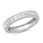14K White Gold Diamond Princess Cut Ring