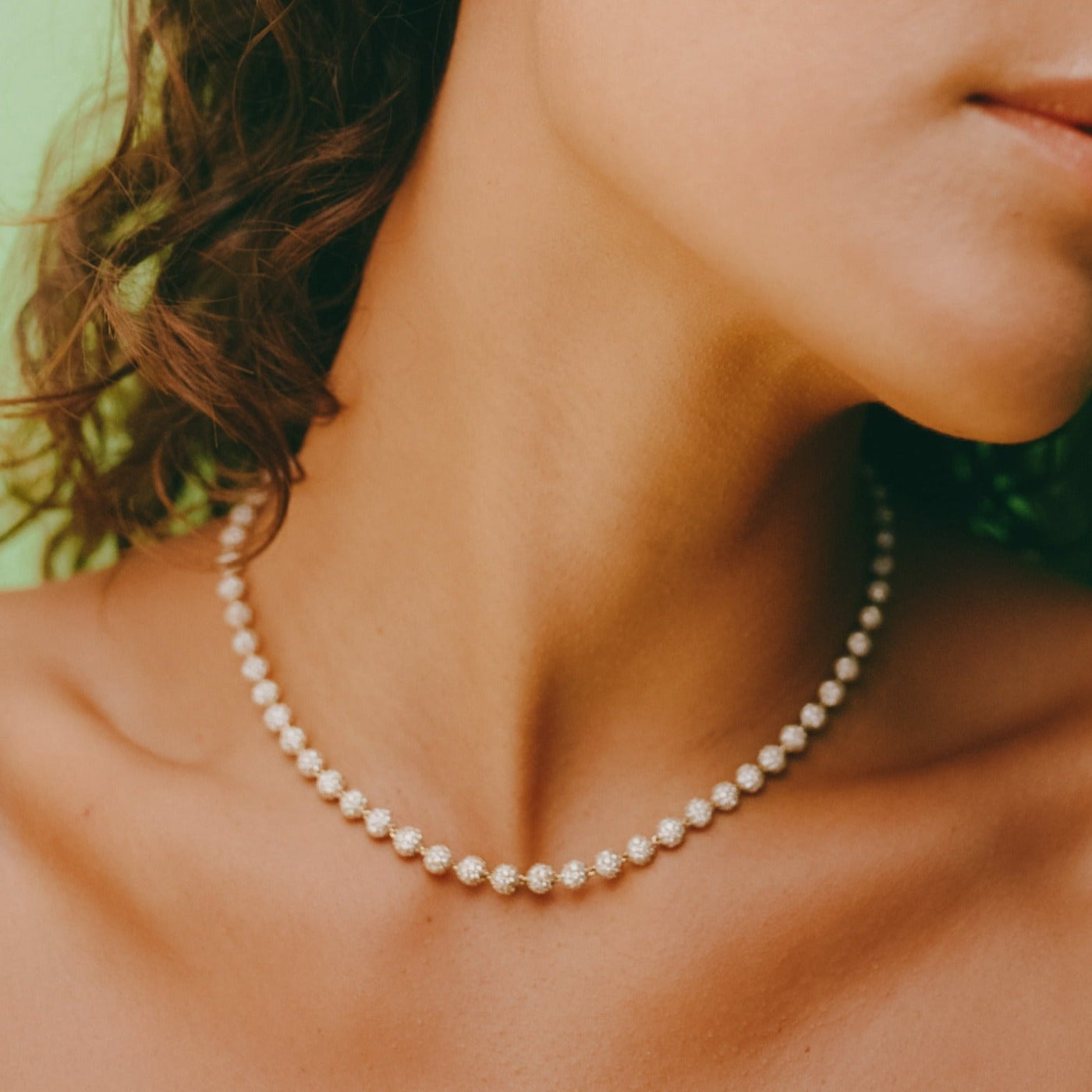 Diamond Orb Necklace