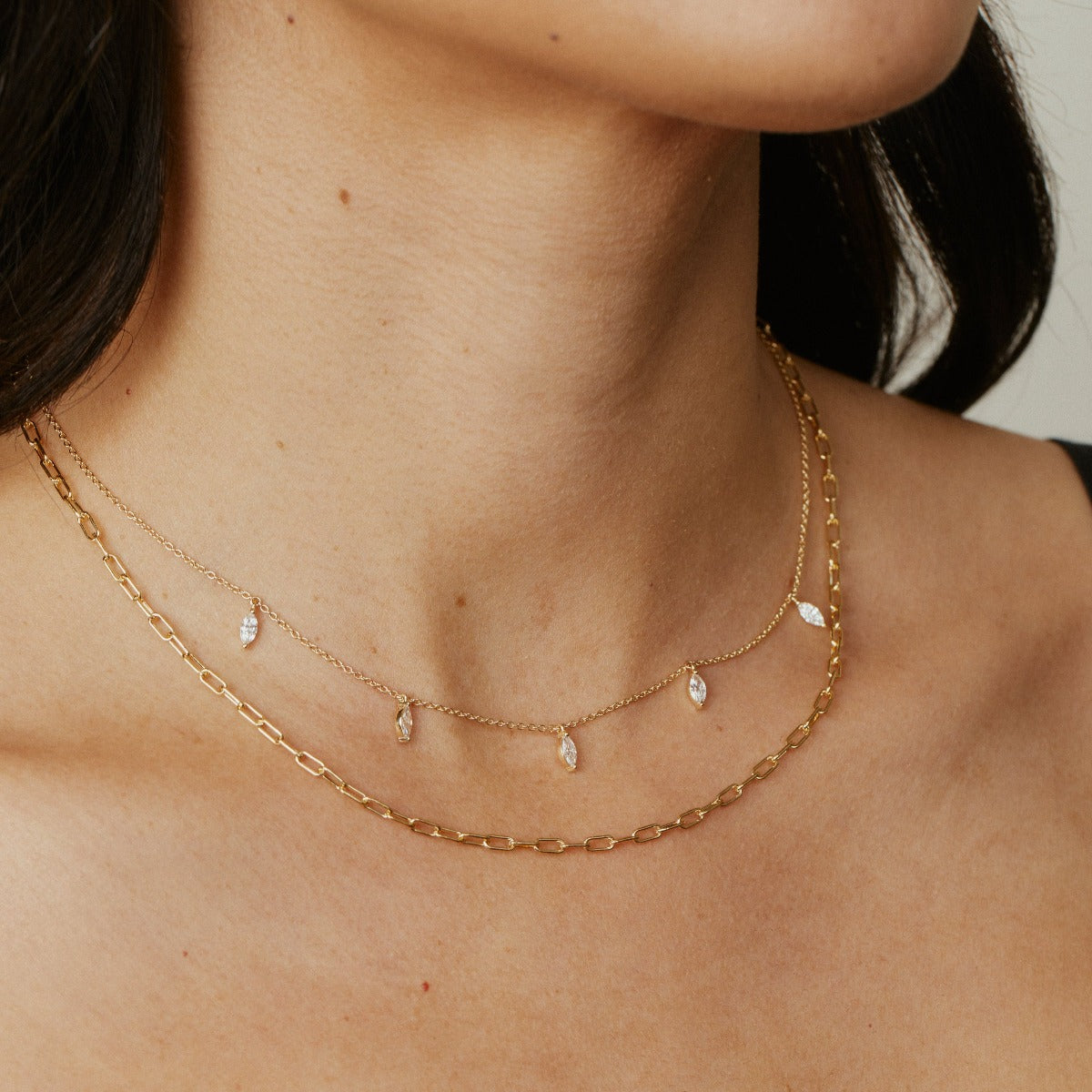 Gold Paperclip Necklace