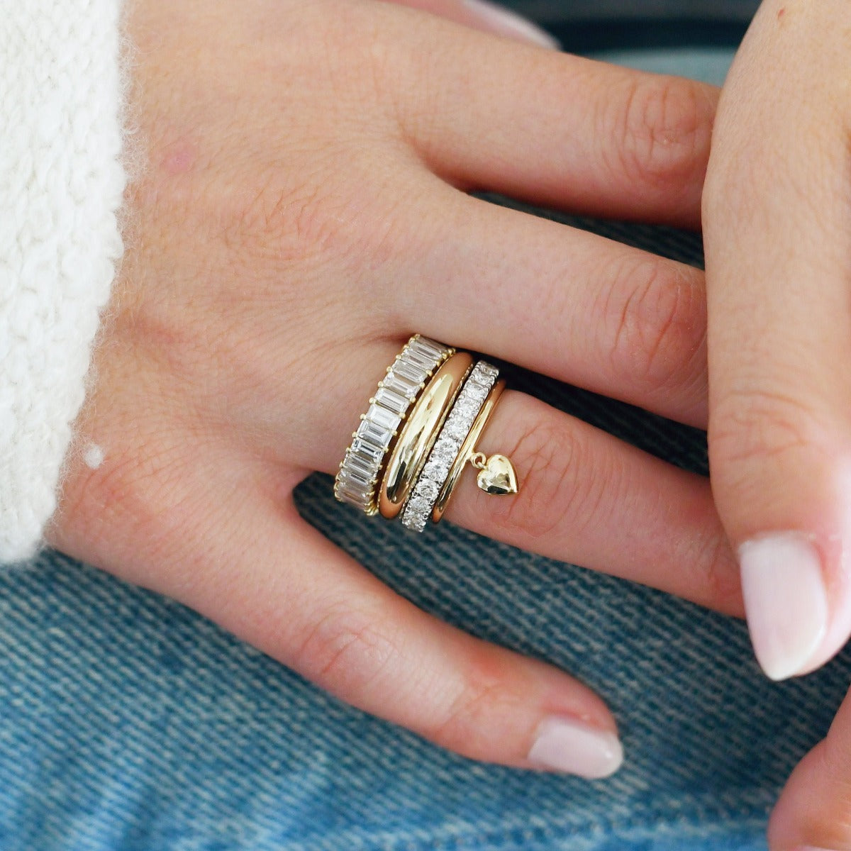  Hanging Heart Ring