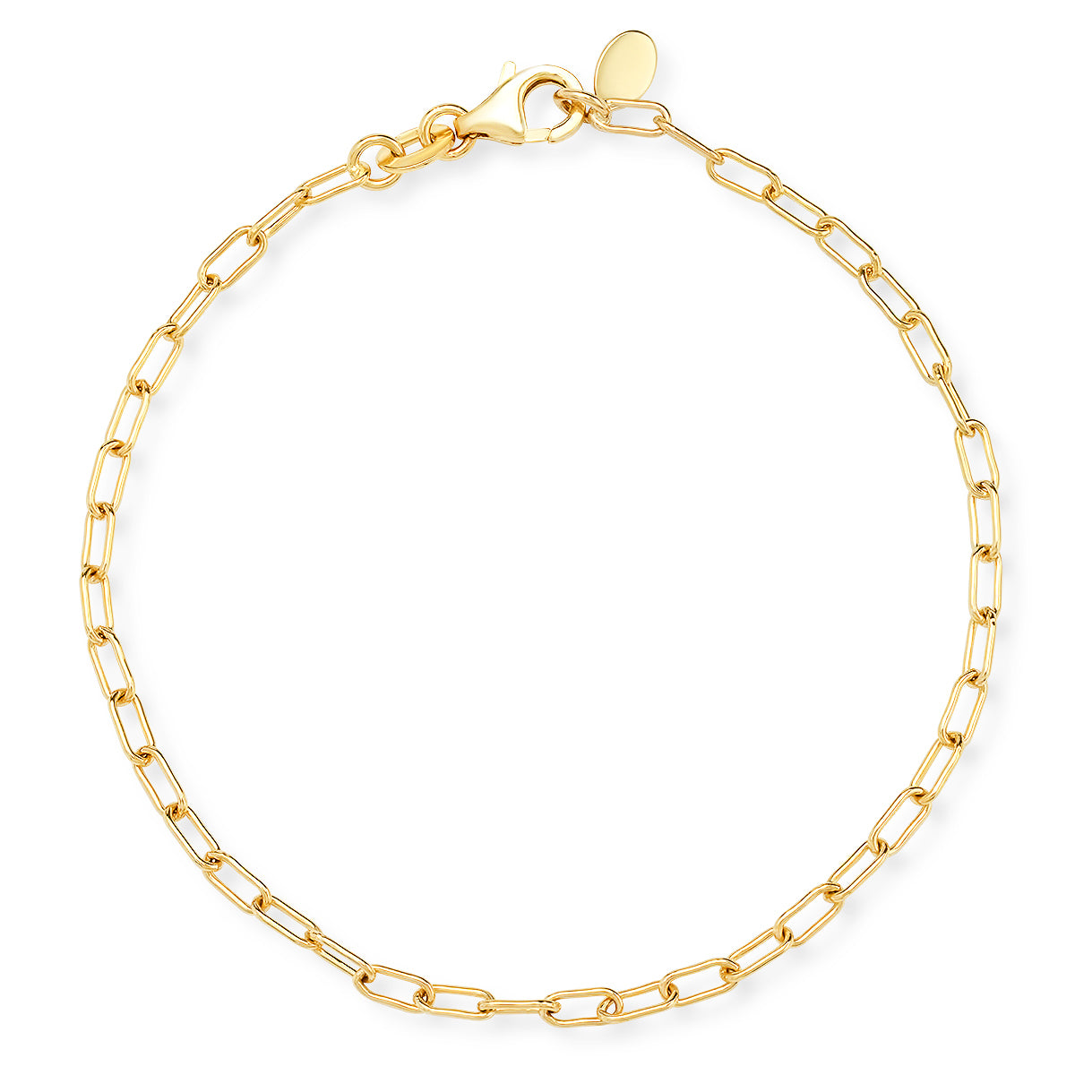 14K Yellow Gold Chain Link Bracelet