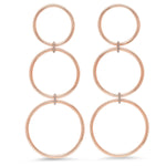 14K Rose Gold Triple Loop Earrings