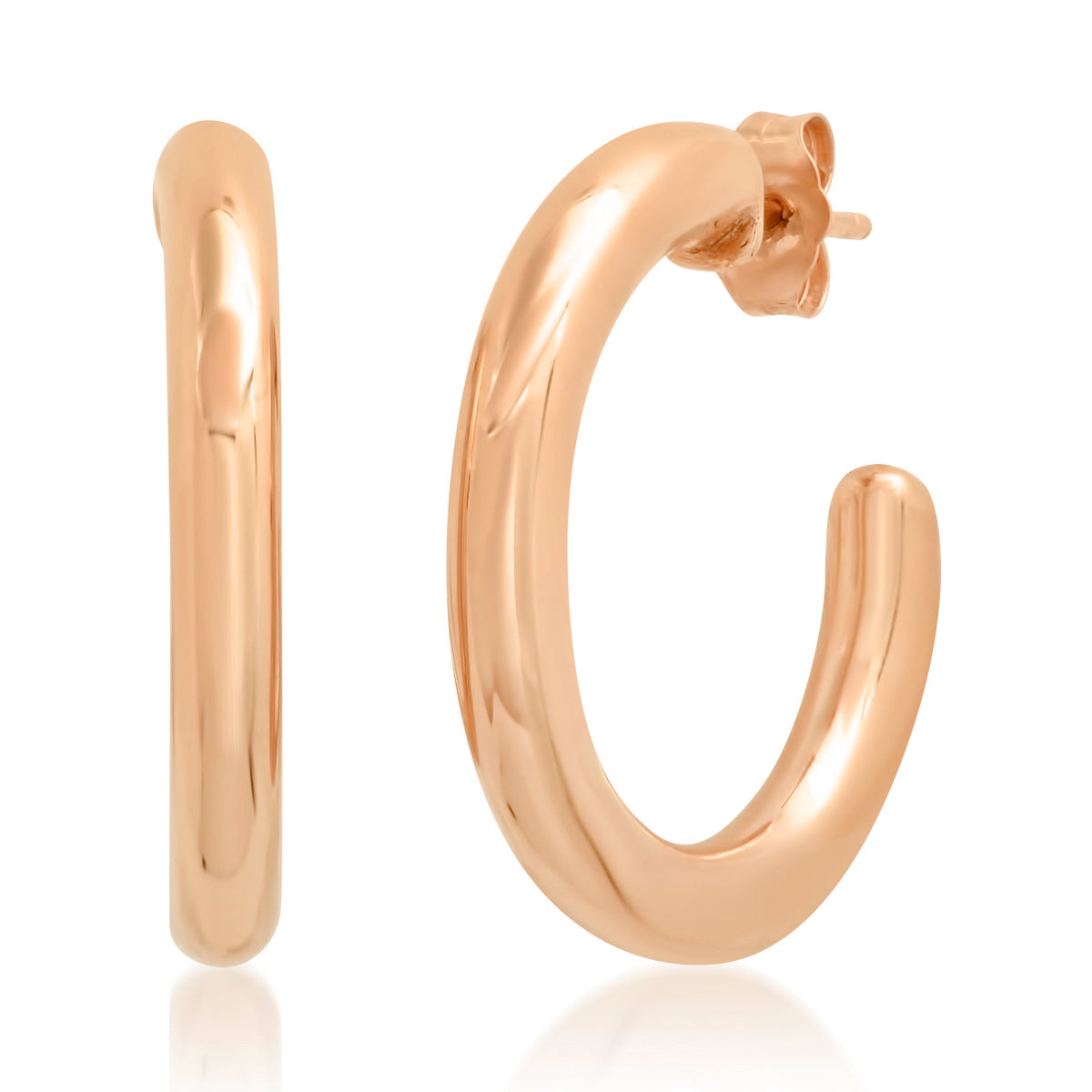 14K Rose Gold Party Hoops