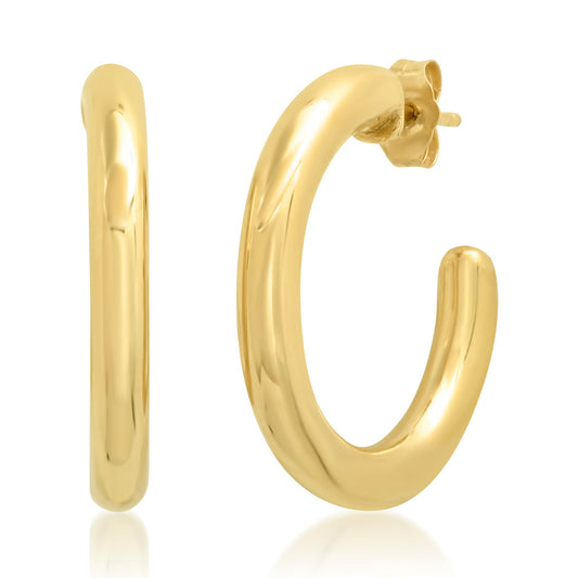 14K Yellow Gold Party Hoops