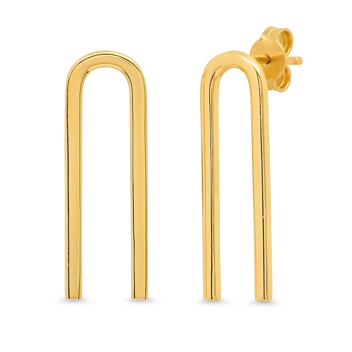 14K Yellow Gold Magnet Earrings 