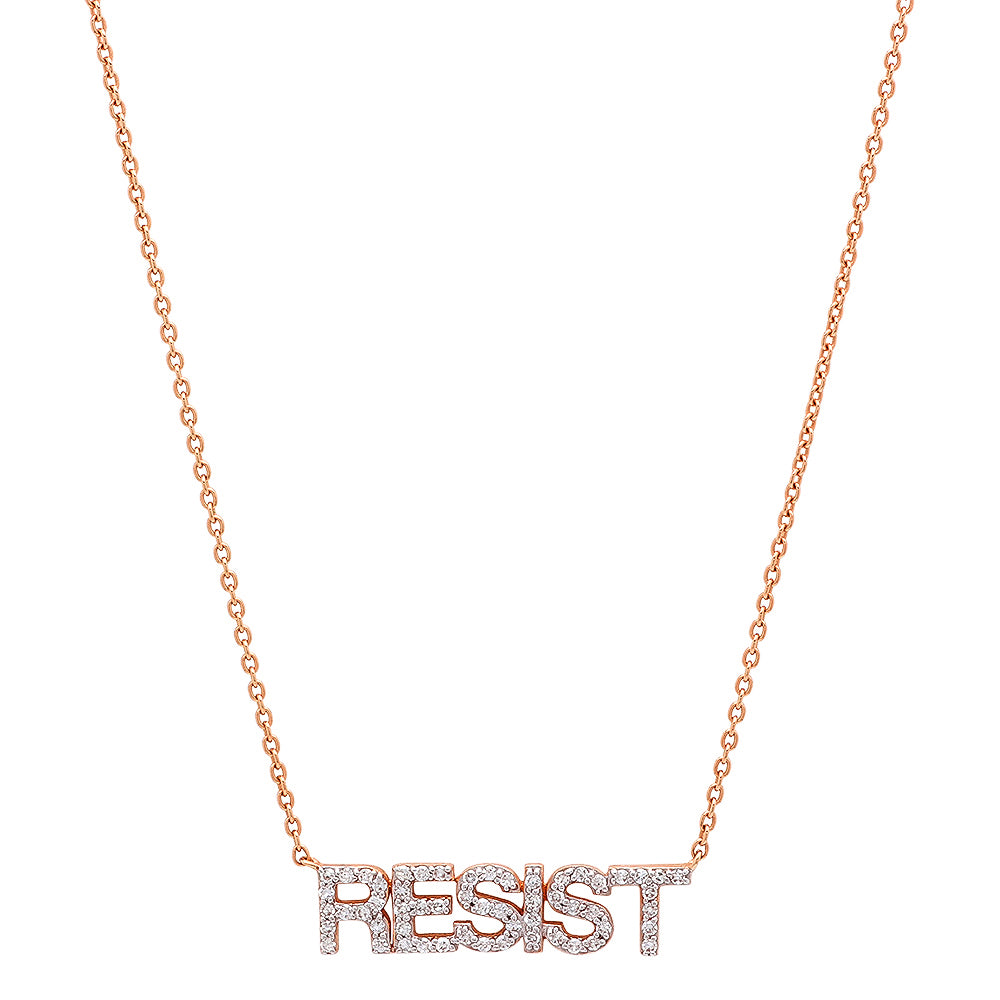 Rose Gold Diamond Resist Necklace