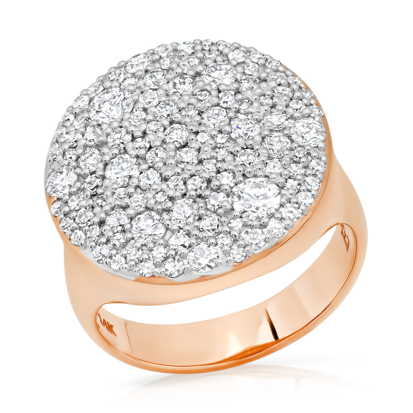 14K Rose Gold Diamond Sunshine Ring