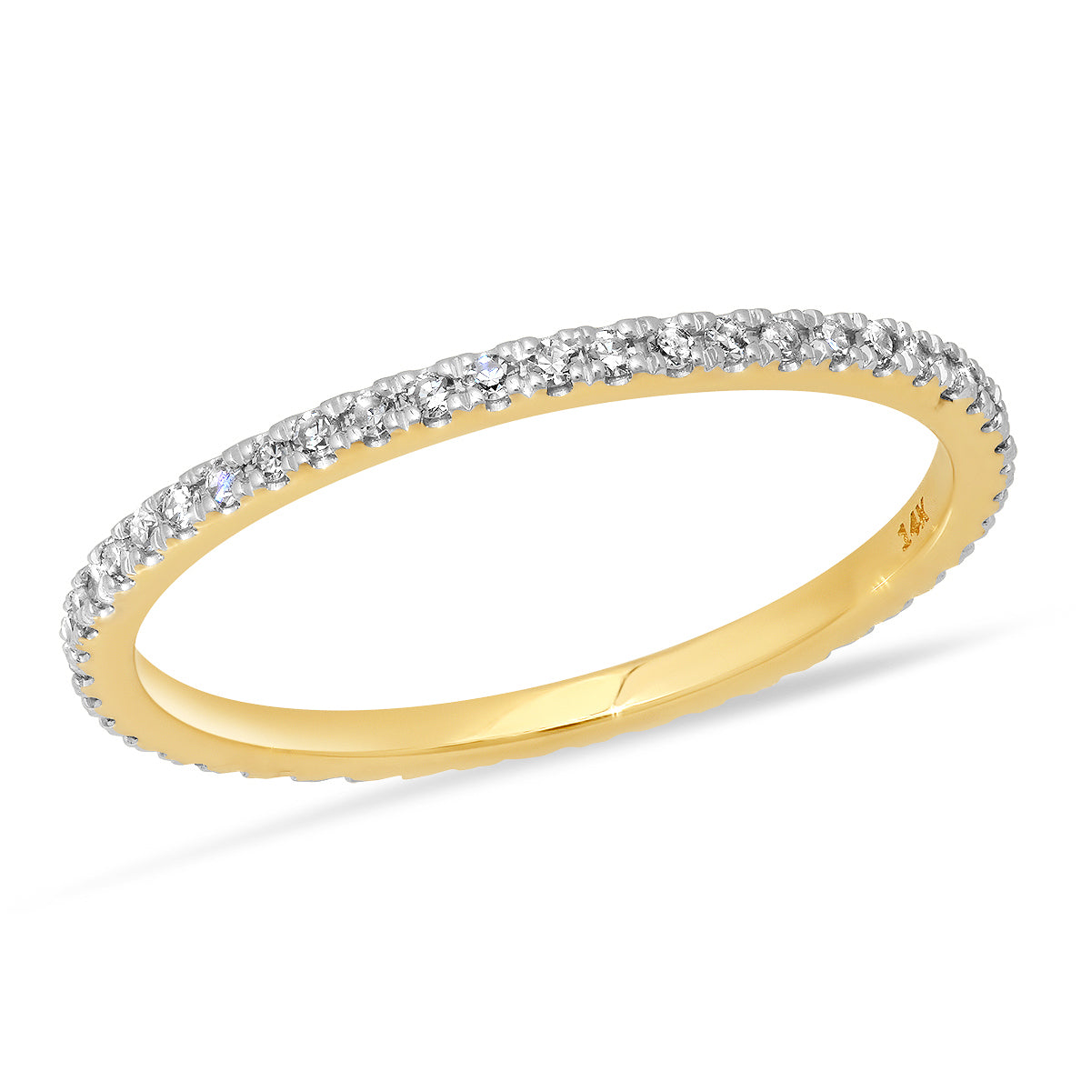 14K Yellow Gold Diamond Eternity Band